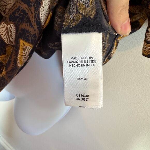 LUCKY BRAND Scoop Neck Top, Floral, Size Small - PERFECT for Fall! - Picture 6 of 9